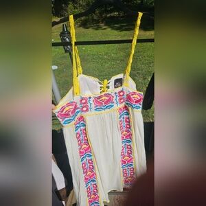 Embroidered fully lined dress